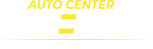 Logo Auto Center Lajeado Auto Peças e Mecânica especializada cor branca e amarela